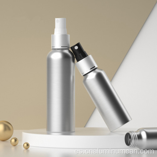 Botella de spray de champú de aluminio cosmético